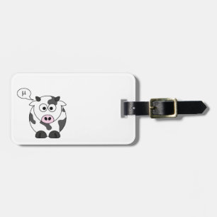 The Cow Says μ Luggage Tag