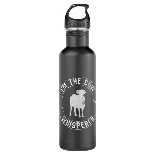 The Cow Whisperer - Farming Farmer Gift 710 Ml Water Bottle (Front)