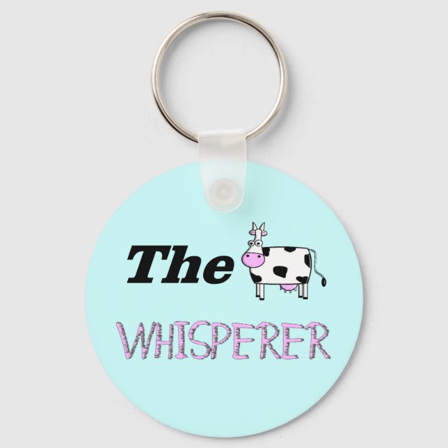The Cow Whisperer Gifts Keychain (Front)