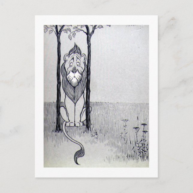 The Cowardly Lion Postcard (Front)