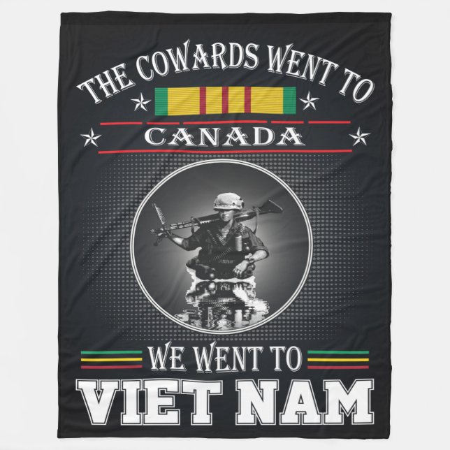THE COWARDS WENT TO CANADA FLEECE BLANKET (Front)