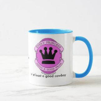 The Cowboy and the Princess - pink and blue Mug