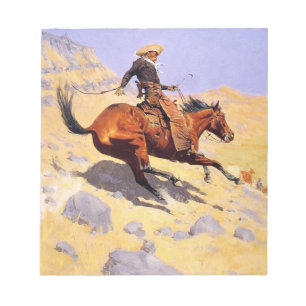 The Cowboy (by Frederic Remington) Notepad