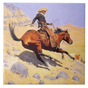 The Cowboy (by Frederic Remington) Tile