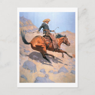 The Cowboy (oil on canvas) Postcard