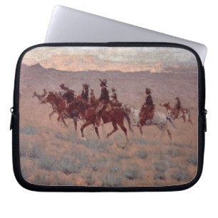 The Cowpunchers (w/c on paper) Laptop Sleeve