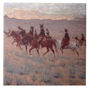 The Cowpunchers (w/c on paper) Tile