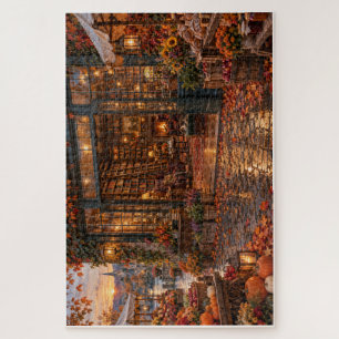 The Cozy Bookstore of the Autumn Market Jigsaw Puzzle