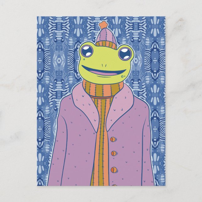 The Cozy Frog Postcard (Front)