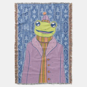 The Cozy Frog Throw Blanket