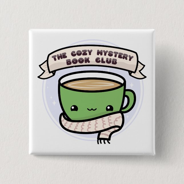 The Cozy Mystery Book Club Button (Front)