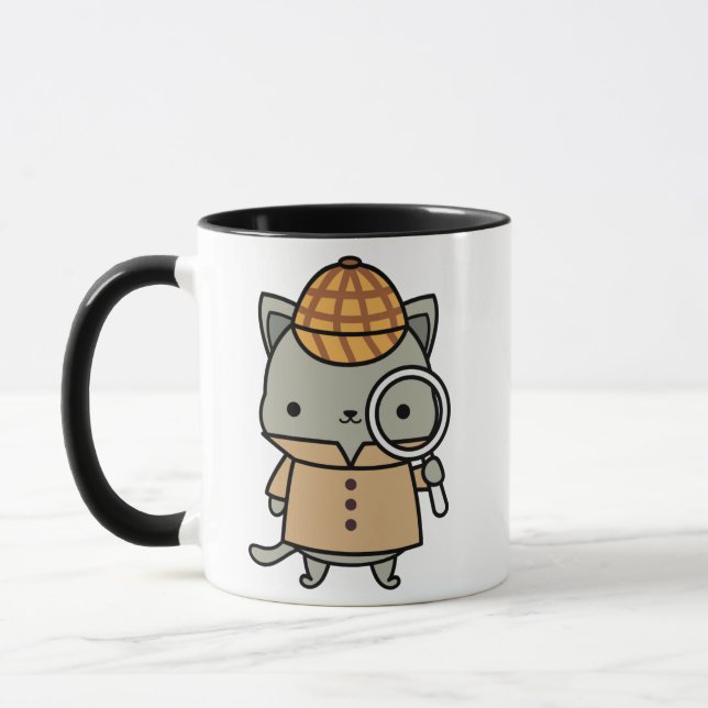 The Cozy Mystery Book Club Purrlock + Friends Mug (Left)
