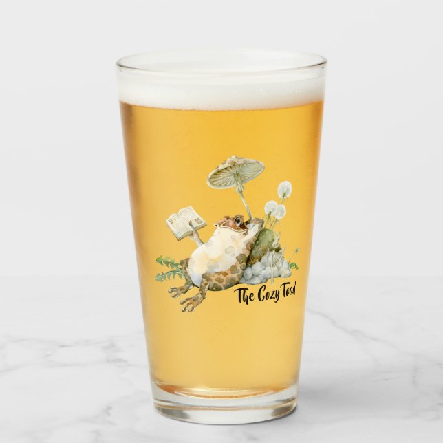 The Cozy Toad Official Merchandise Beer Glass (Front Filled)