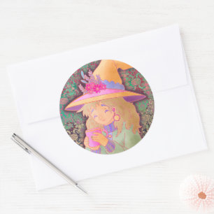 The Cozy Witch Classic Round Sticker