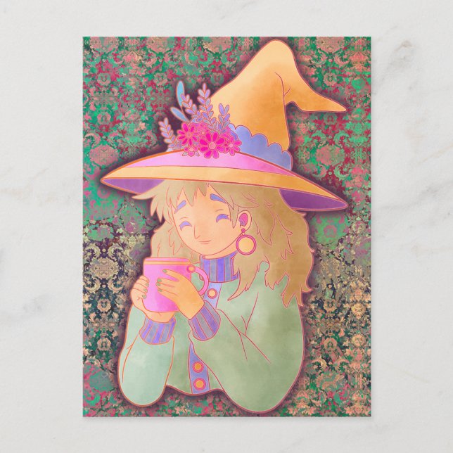 The Cozy Witch Postcard (Front)