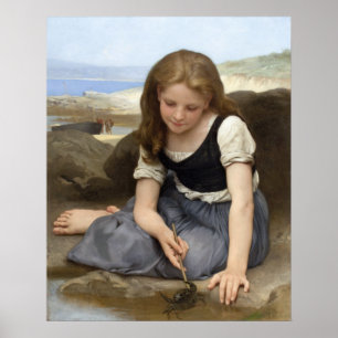 The Crab by William-Adolphe Bouguereau Poster