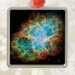 The Crab Nebula Metal Ornament