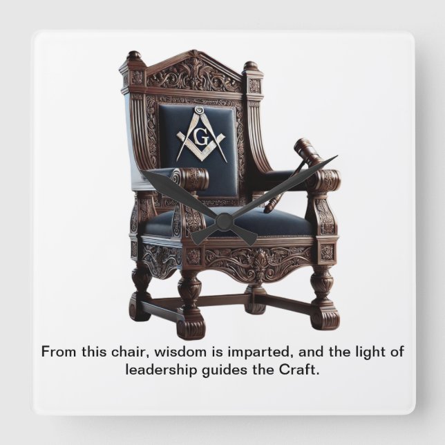 The Craftsman's Clock: Timeless Wisdom for Every L Square Wall Clock (Front)