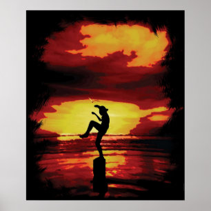 The Crane Kick Karate Kid Poster