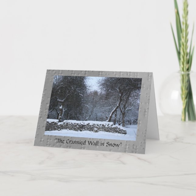 The Crannied Wall in Snow Card (Front)