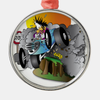 the crash metal ornament