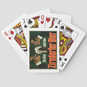 'The Craving for the Zirndurfer Beer' (color lith Playing Cards