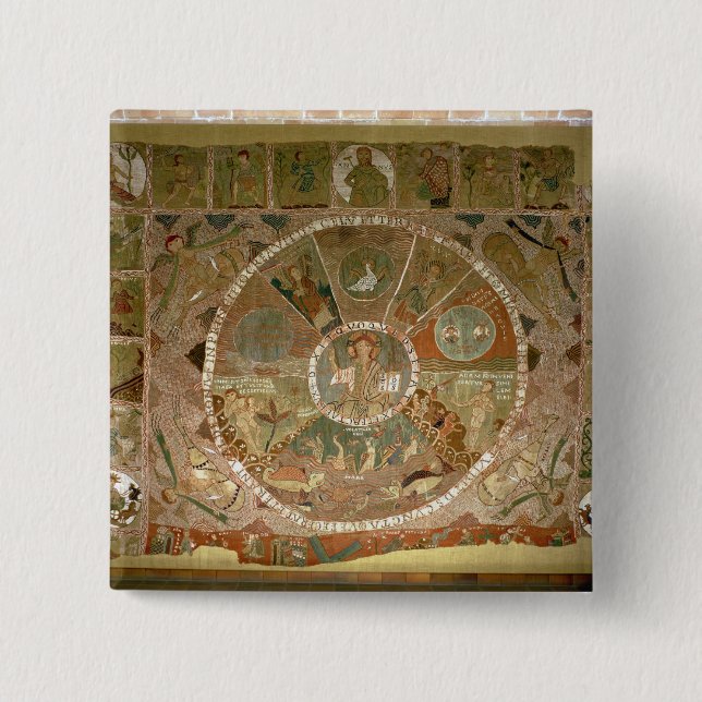 The Creation 2 Inch Square Button (Front)