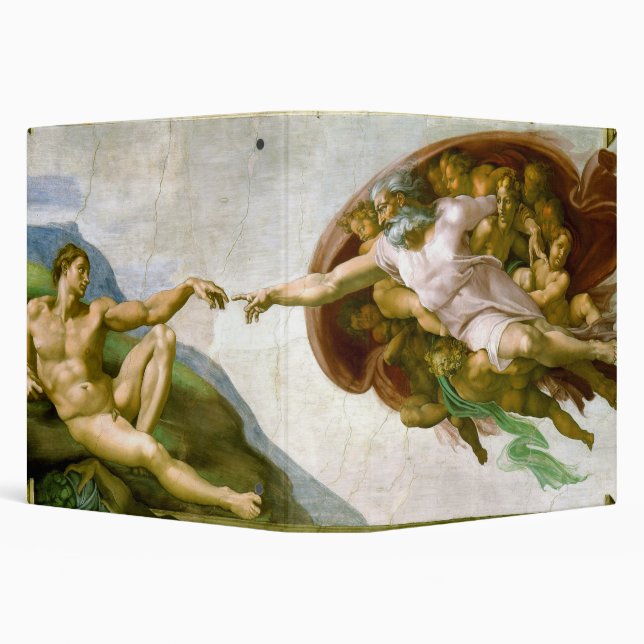 The Creation of Adam by Michelangelo Binder (Background)