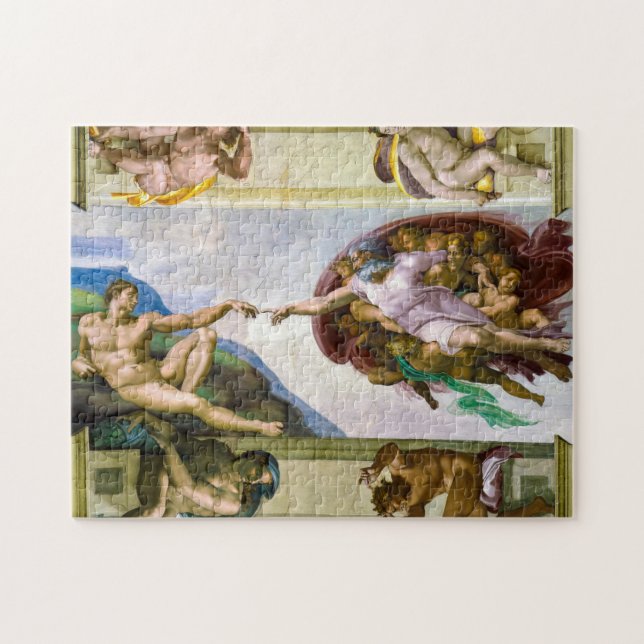 The Creation of Adam by Michelangelo Jigsaw Puzzle (Horizontal)