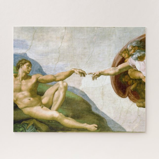 The Creation of Adam by Michelangelo Jigsaw Puzzle (Horizontal)