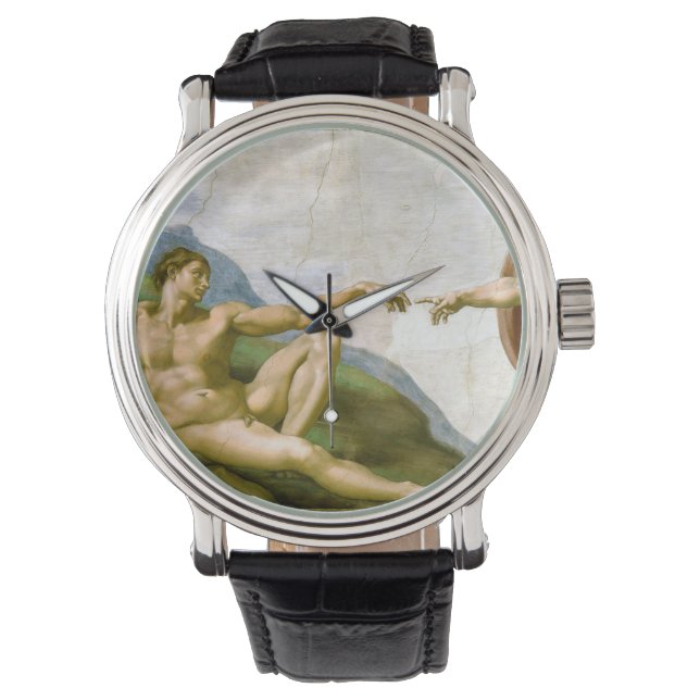 The Creation of Adam by Michelangelo Watch (Front)