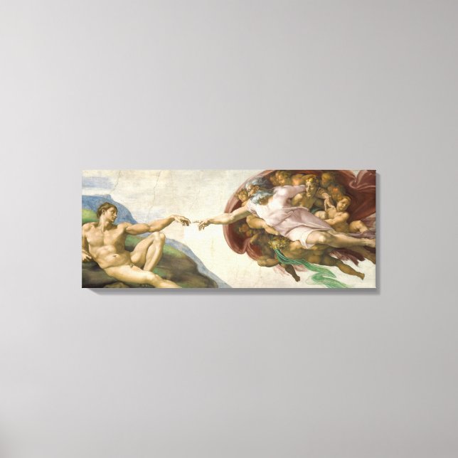 The Creation of Adam Canvas Print (Front)