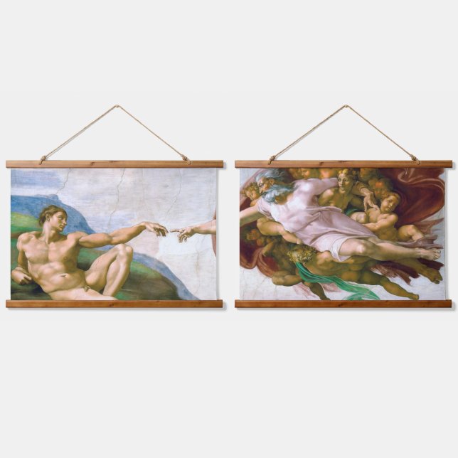The Creation of Adam, Michelangelo Hanging Tapestry (Double)