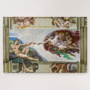The Creation of Adam Michelangelo Jigsaw Puzzle