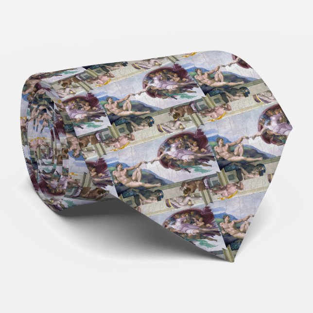 “ The Creation of Adam ” , Michelangelo Tie (Rolled)