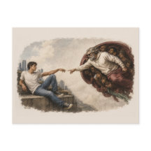 The Creation of Adam - Modern Twist