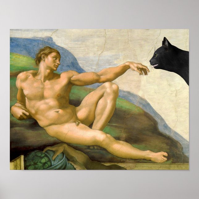 The Creation Of Adam Parody Poster (Front)