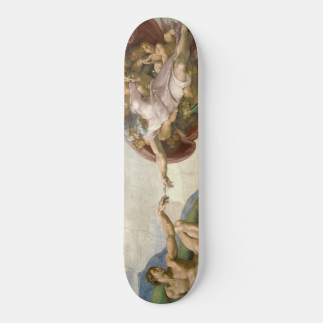The Creation of Adam Skateboard (Front)