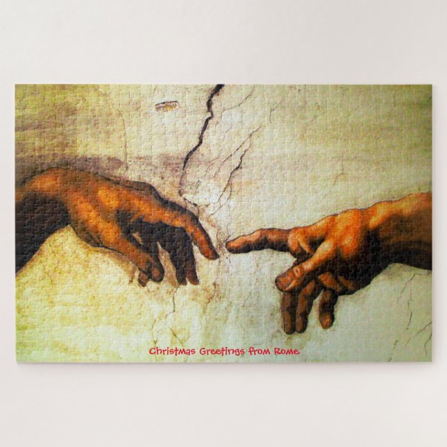 The Creation of Adam -Vatican Rome Jigsaw Puzzle (Horizontal)
