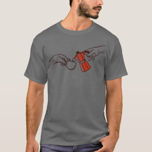The Creation of Coffee Classic Art Barista by Tobe T-Shirt
