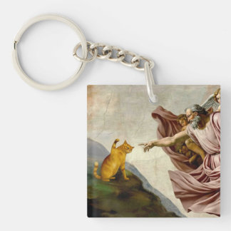 The Creation of Purrfection Keychain
