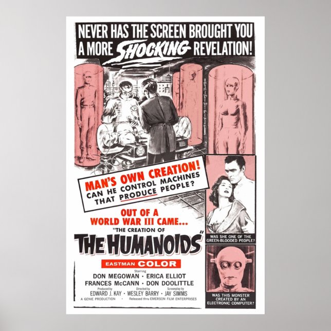 The Creation of the Humanoids Poster (Front)