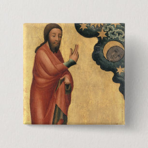 The Creation of the Sun, Moon and stars 2 Inch Square Button