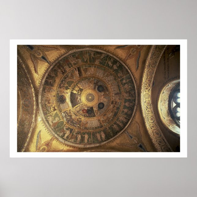 The Creation of the World, from the Genesis Cupola Poster (Front)