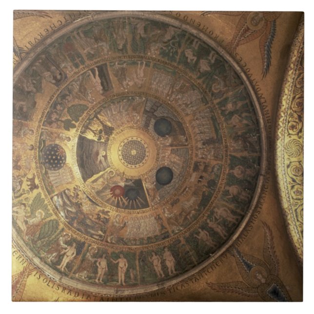 The Creation of the World, from the Genesis Cupola Tile (Front)
