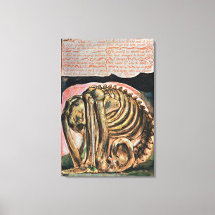 The creation of Urizen in material form by Los Canvas Print