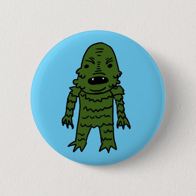 The Creature from the Black Lagoon 2 Inch Round Button (Front)
