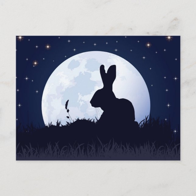 THE CREGGAN WHITE HARE POSTCARD (Front)