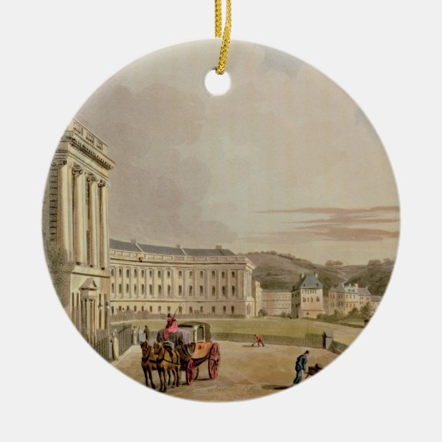 The Crescent, detail of the street, from 'Bath Ill Ceramic Ornament (Front)