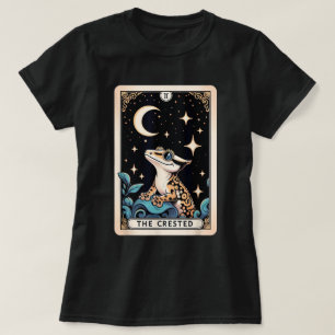The Crested Gecko Tarot Card Moon Reptile T-Shirt
